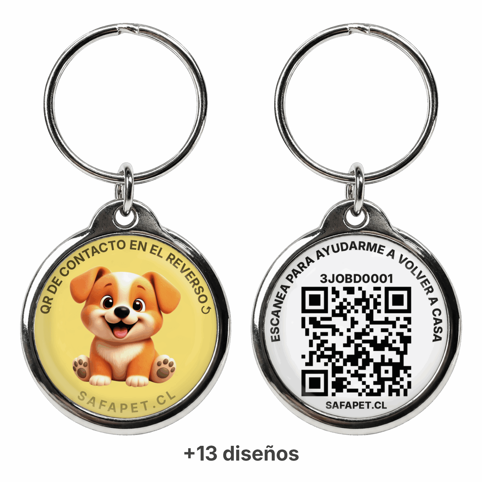 img placa qr nfc metalica safapet chile