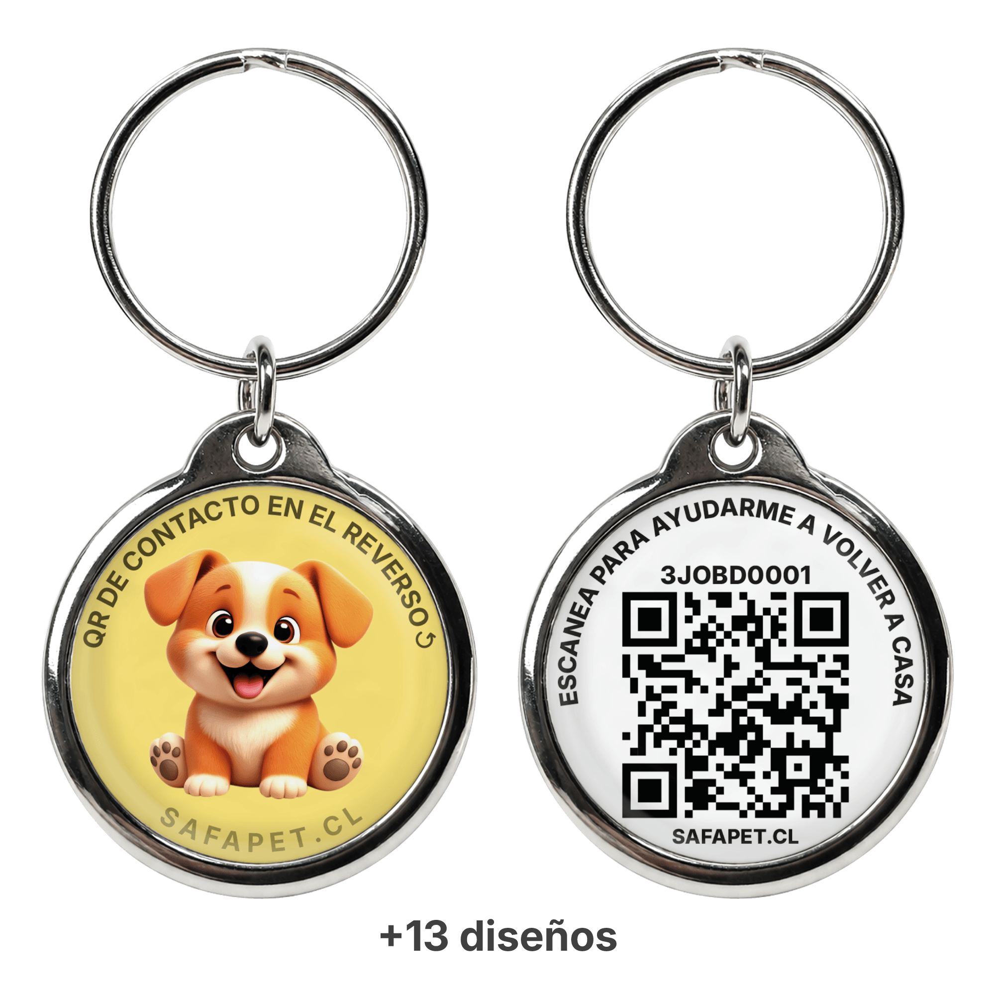 img placa qr nfc metalica safapet chile