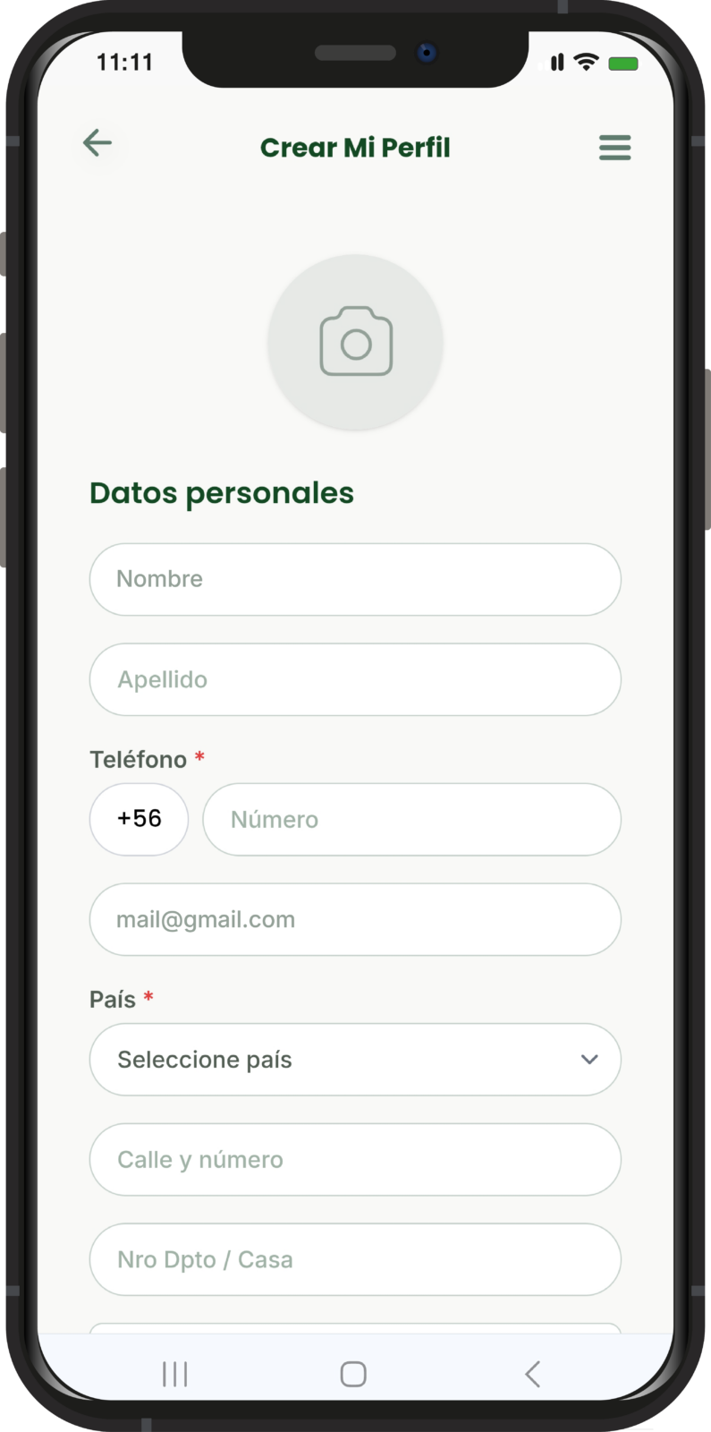 img web app crear perfil