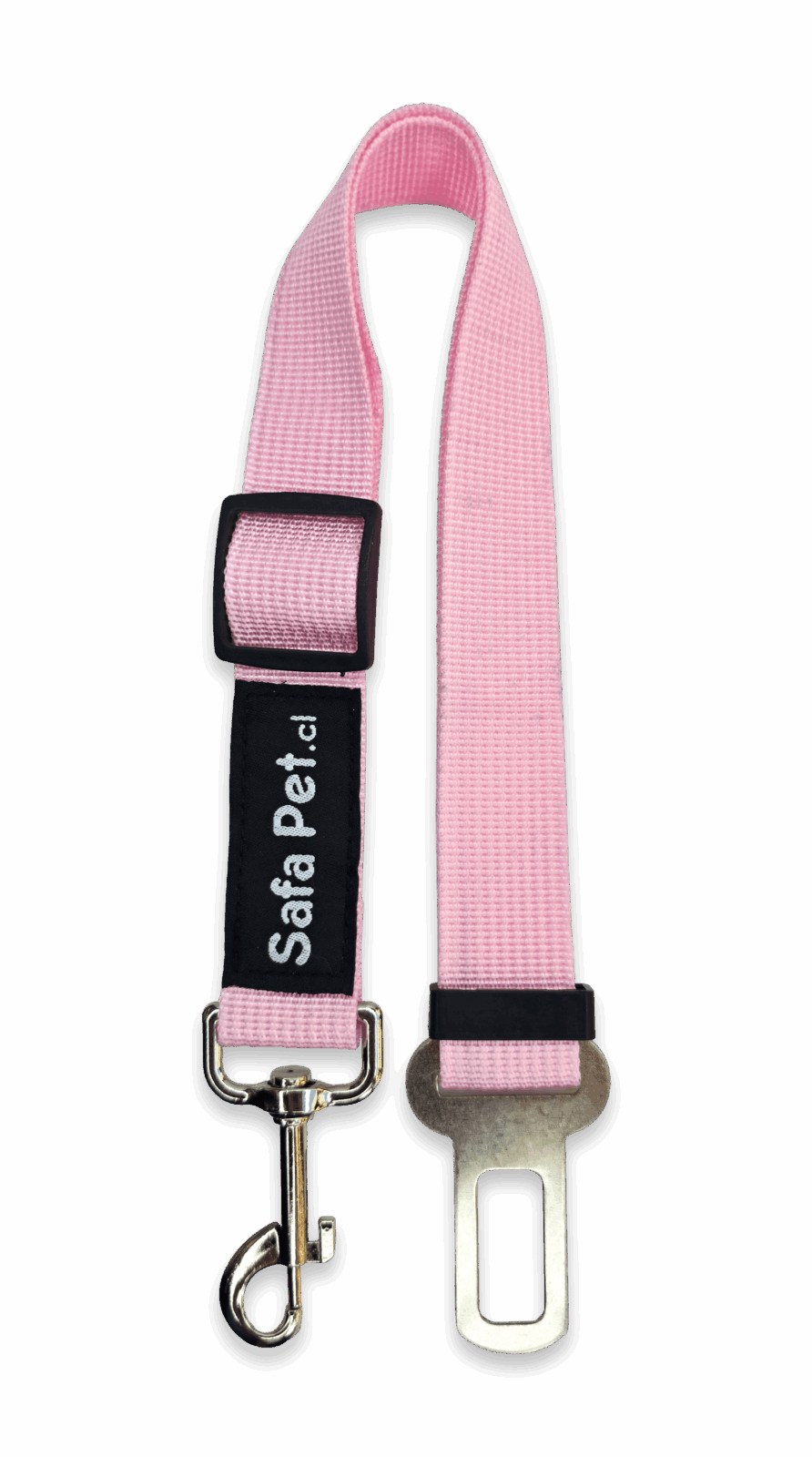 modelo cinturon seguridad perro auto rosado safapet