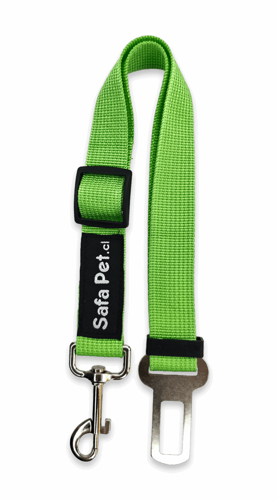 modelo cinturon seguridad perro auto verde safapet