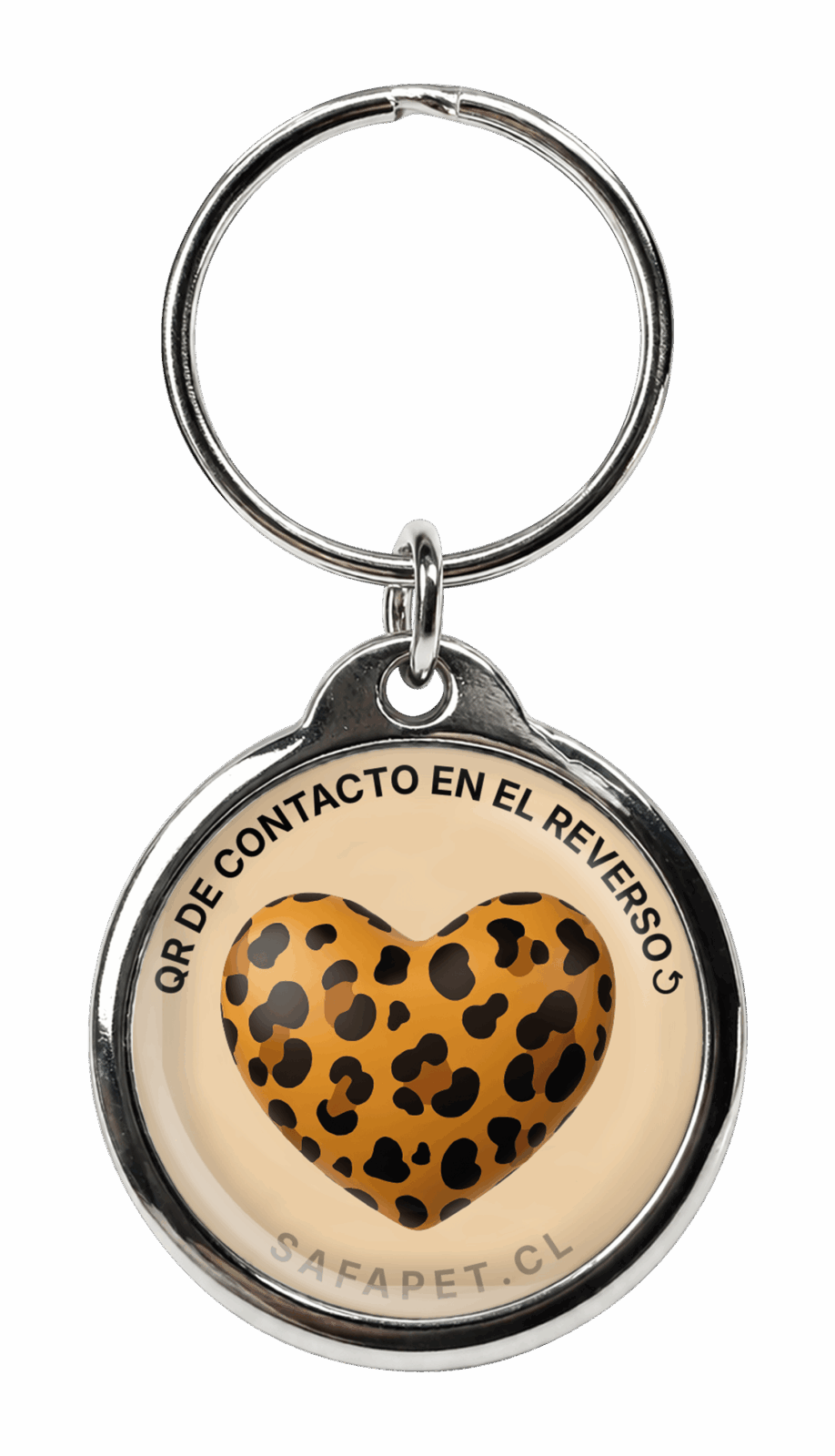 modelo placa qr mascota corazon salvaje safapet