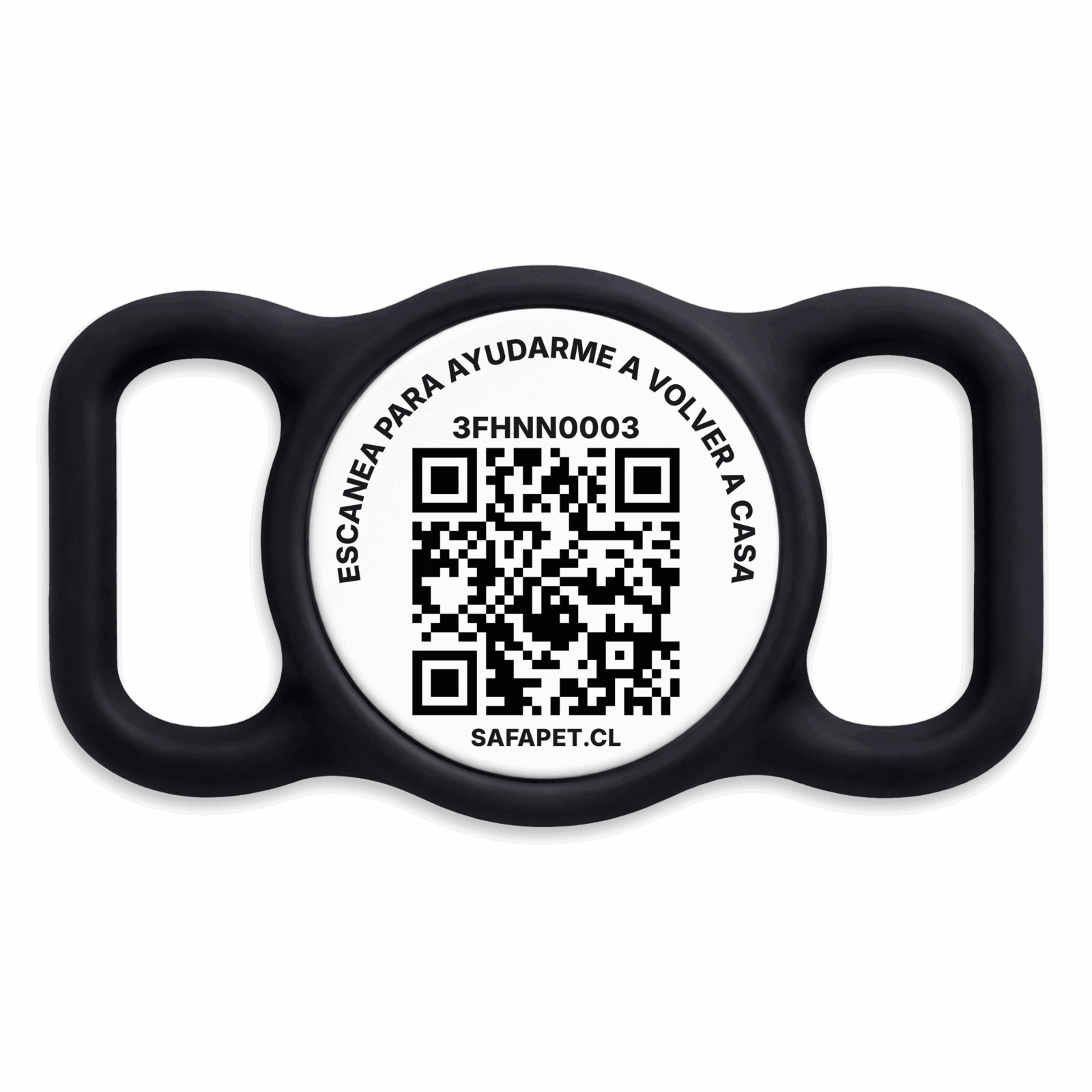 placa qr ecologica perro safapet ecotag clip