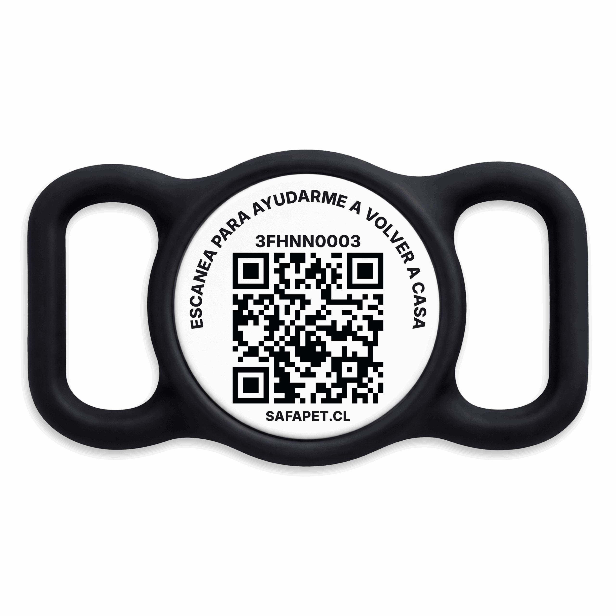 placa qr ecologica perro safapet ecotag clip